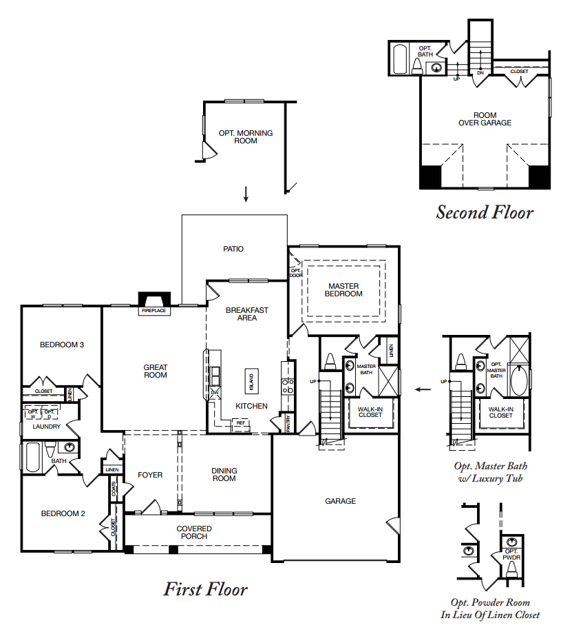 The Meridian Floor Plan | 4 Bed, 2.5 Bath by Kroll Enterprises